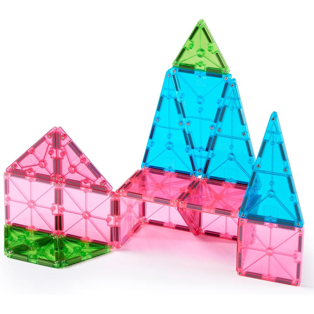 MAGNA-TILES - 20-PIEZAS SET DE CONSTRUCCIÓN MAGNÉTICO | FLORAL - 1