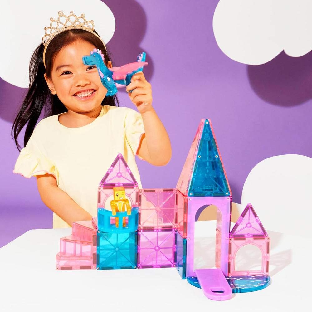 MAGNA-TILES - CASTILLO 25-PIEZAS SET DE CONSTRUCCIÓN MAGNÉTICO - 3