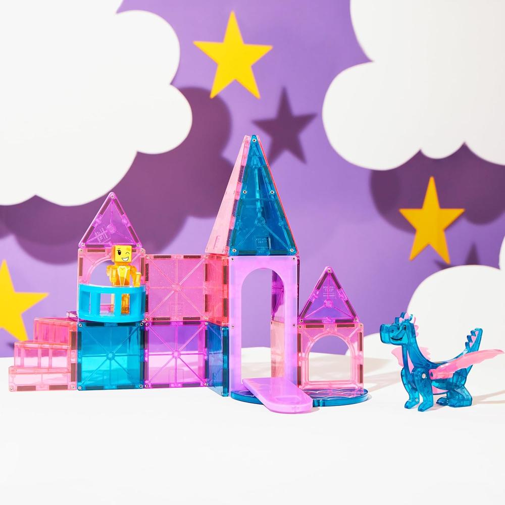 MAGNA-TILES - CASTILLO 25-PIEZAS SET DE CONSTRUCCIÓN MAGNÉTICO - 4
