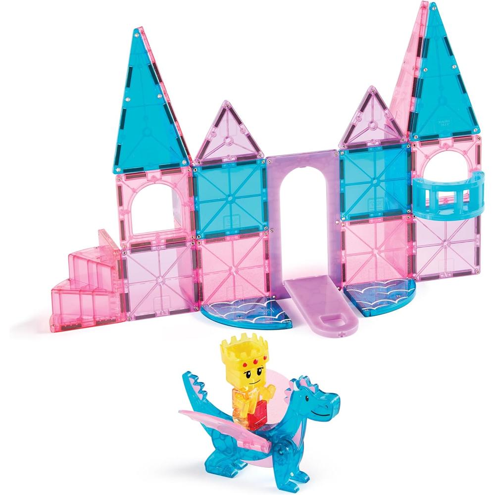 MAGNA-TILES - CASTILLO 25-PIEZAS SET DE CONSTRUCCIÓN MAGNÉTICO - 5