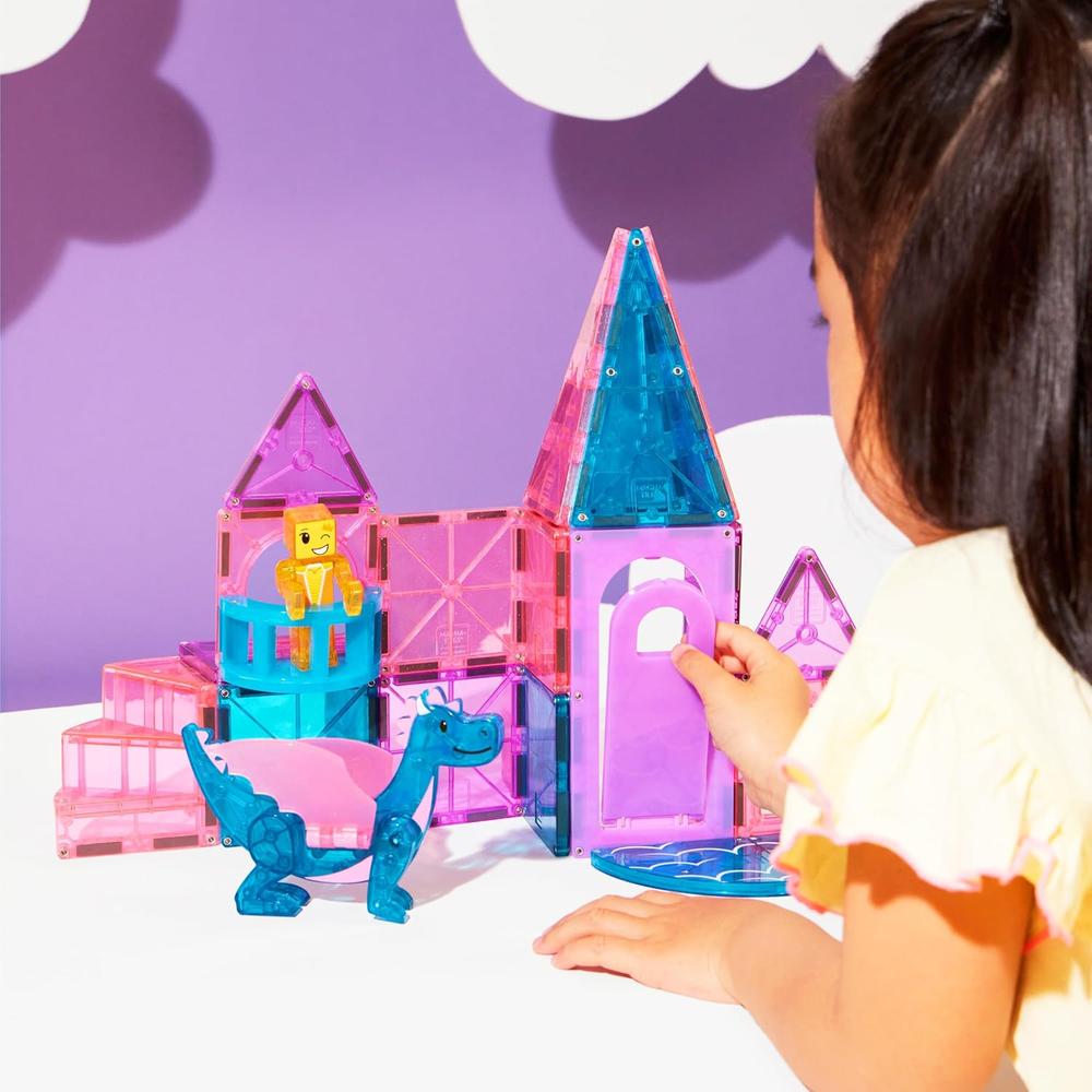 MAGNA-TILES - CASTILLO 25-PIEZAS SET DE CONSTRUCCIÓN MAGNÉTICO - 6