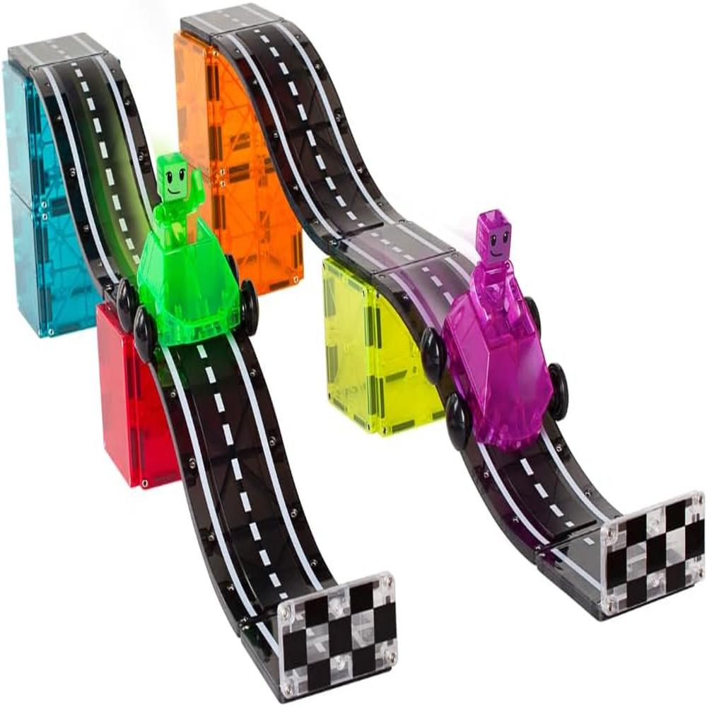 MAGNA-TILES - DOWNHILL DUO 40-PIEZAS SET DE CONSTRUCCIÓN MAGNÉTICO - 5