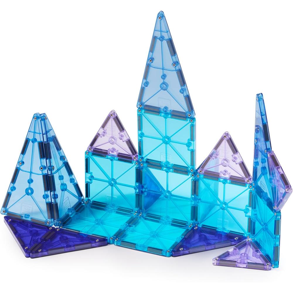 MAGNA-TILES - 20-PIEZAS SET DE CONSTRUCCIÓN MAGNÉTICO | GLACIAR - 1