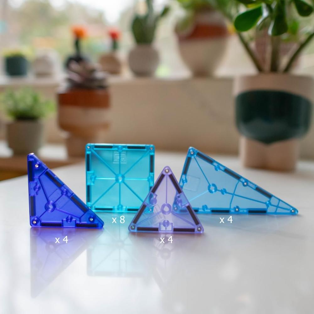MAGNA-TILES - 20-PIEZAS SET DE CONSTRUCCIÓN MAGNÉTICO | GLACIAR - 3