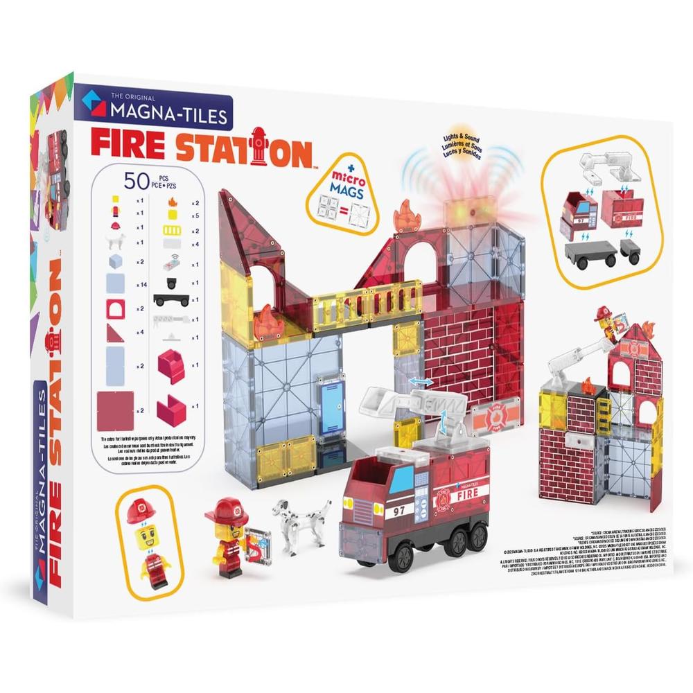 BRIO Estación De Bomberos Con Helipuerto, Tobogán, Vehículos, Figuras Y Luz Con Sonido, 12 Piezas Compatibles Con Todos Los Productos BRIO, Para Niños A Partir De 3 Años