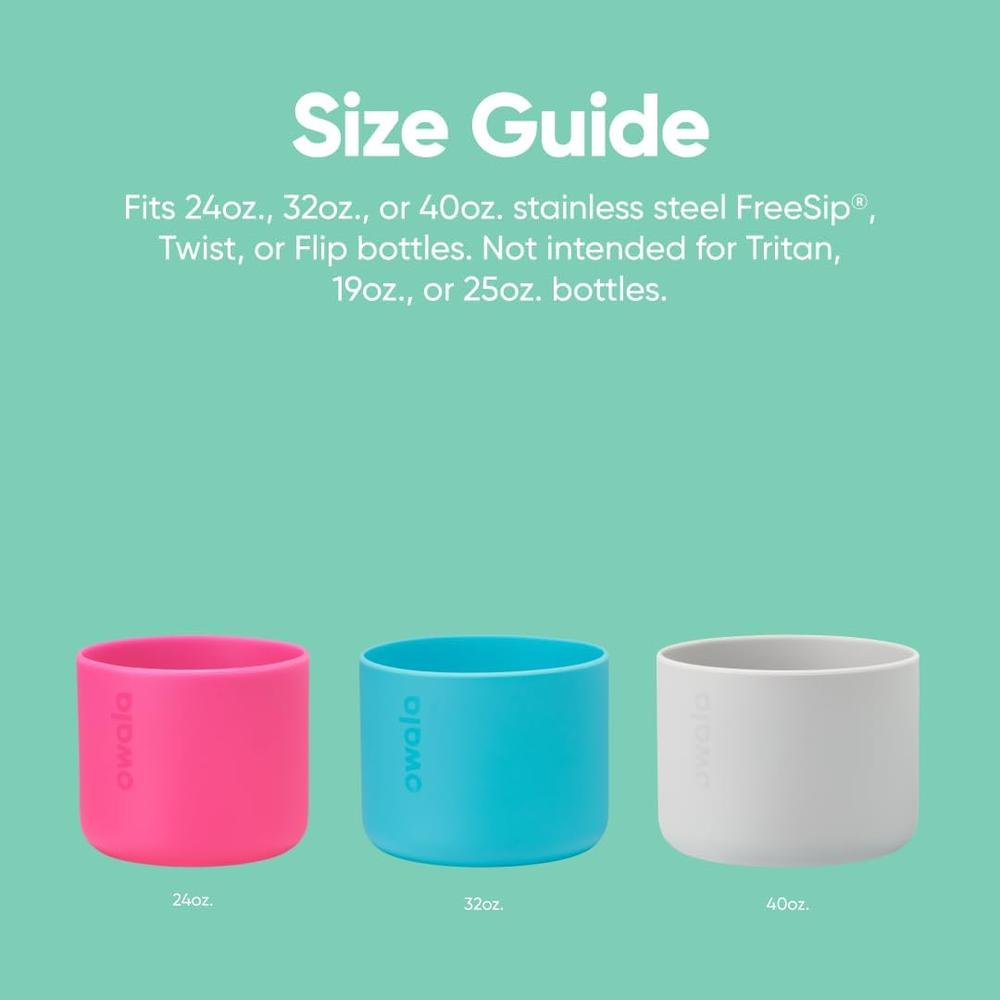 OWALA FUNDA DE SILICONA ANTIDESLIZANTE PARA BOTELLA FREESIP O FLIP | 32OZ - 4