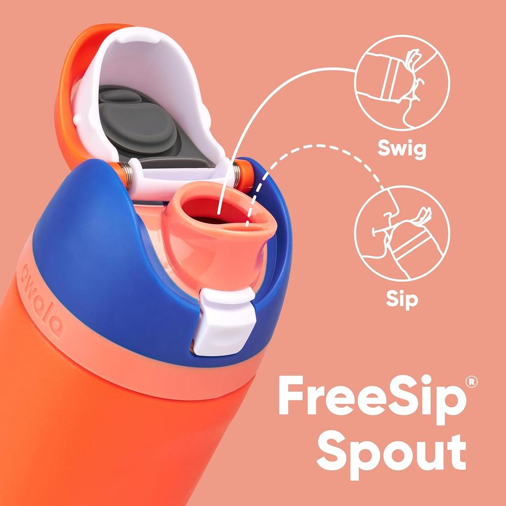 OWALA BOTELLA FREESIP TÉRMICA DE ACERO INOXIDABLE SIN BPA | 16OZ - 2