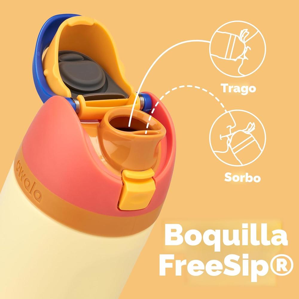 OWALA BOTELLA FREESIP TÉRMICA DE ACERO INOXIDABLE SIN BPA | 16OZ - 2