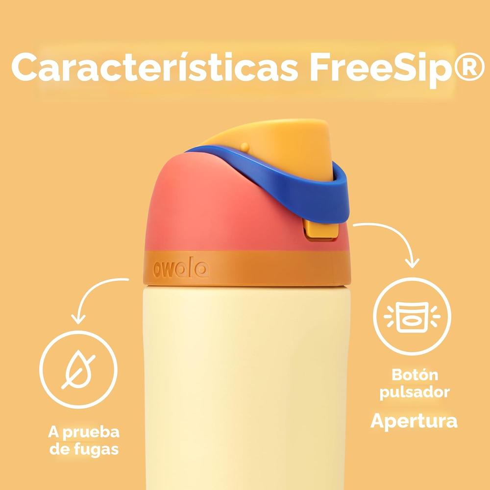 OWALA BOTELLA FREESIP TÉRMICA DE ACERO INOXIDABLE SIN BPA | 16OZ - 3