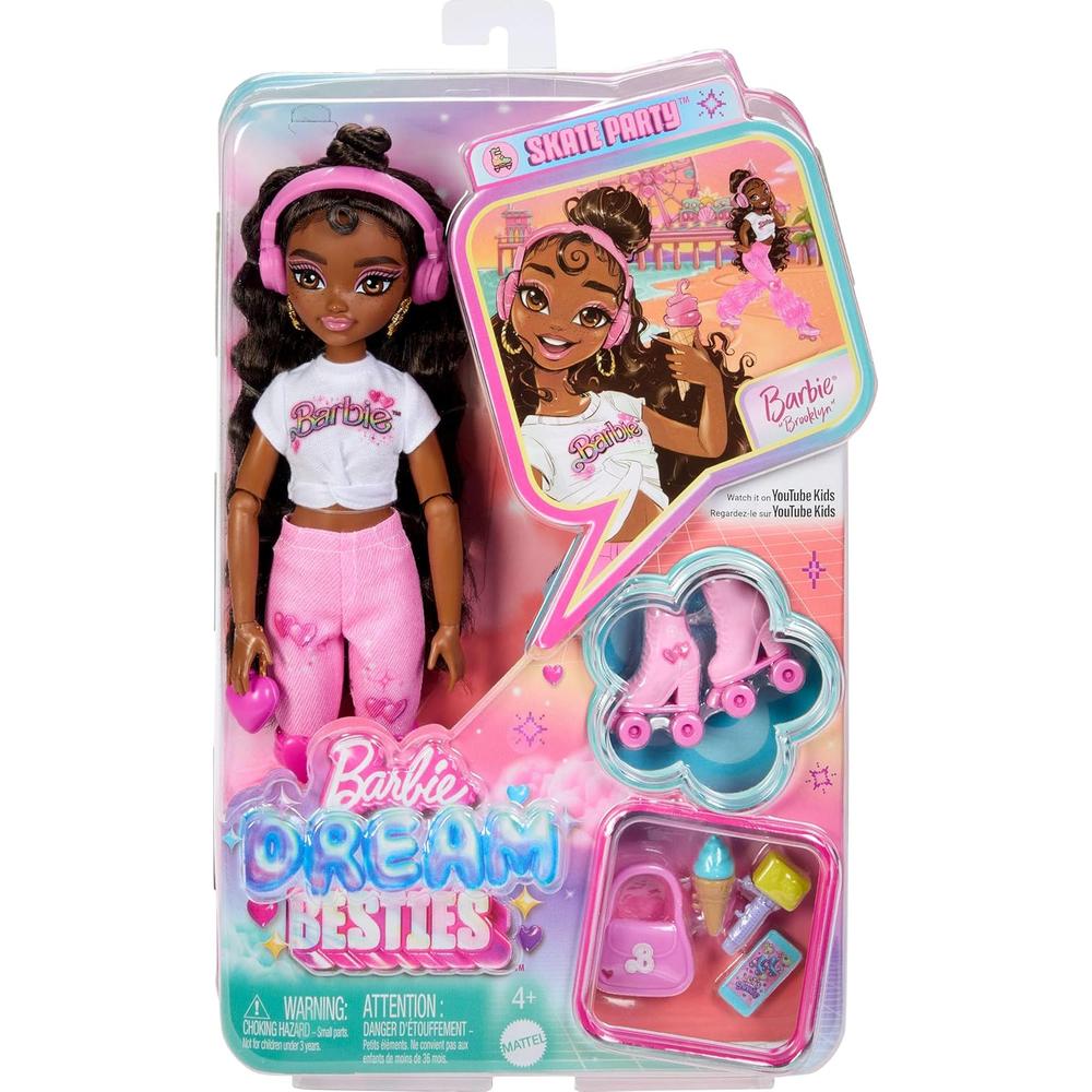 MUÑECA BARBIE DREAM BESTIES PATINADORA CON ACCESORIOS | BROOKLYN - 6