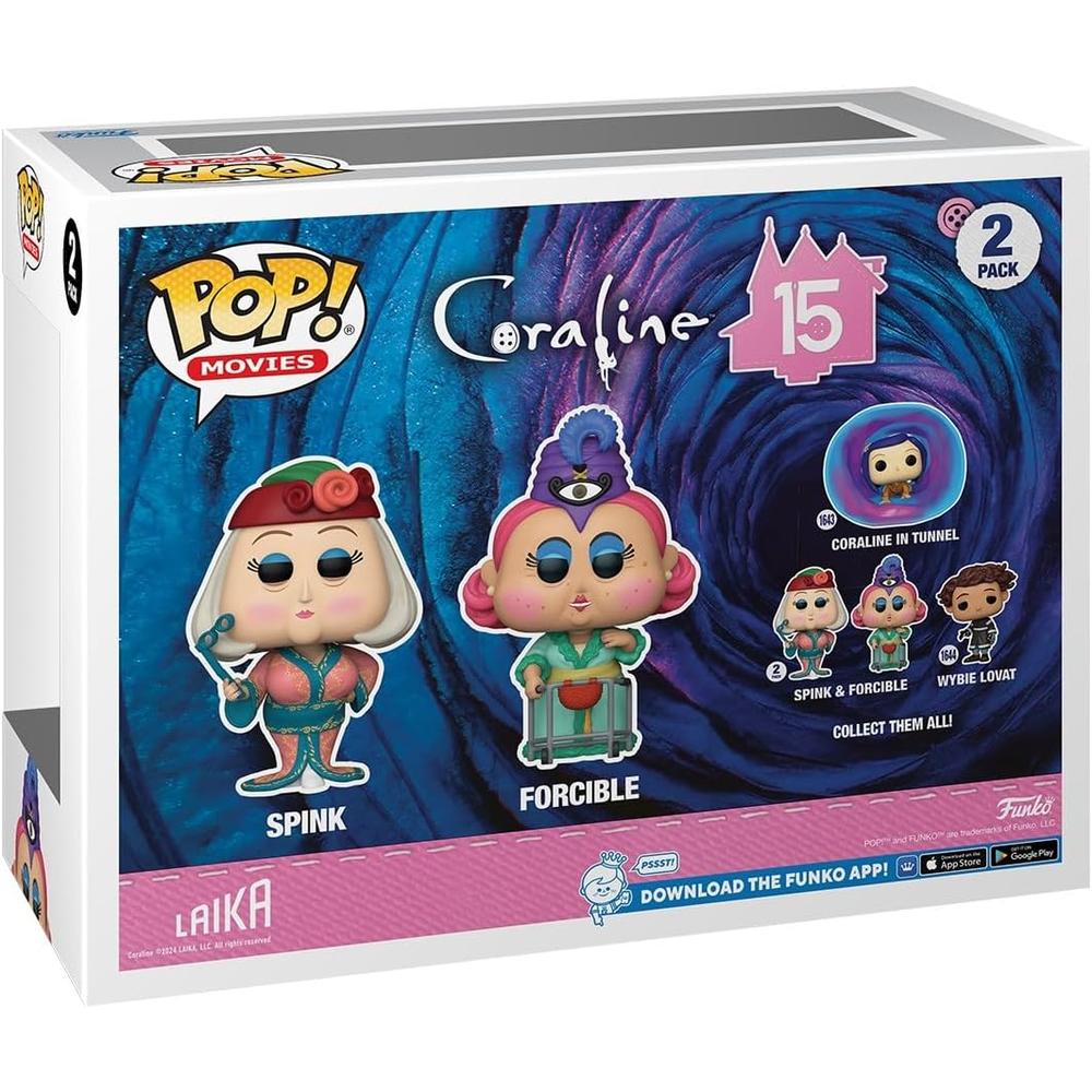 FUNKO POP | PACK DE 2 SPINK Y MISS FORCIBLE DE CORALINE Y LA PUERTA SECRETA - 2