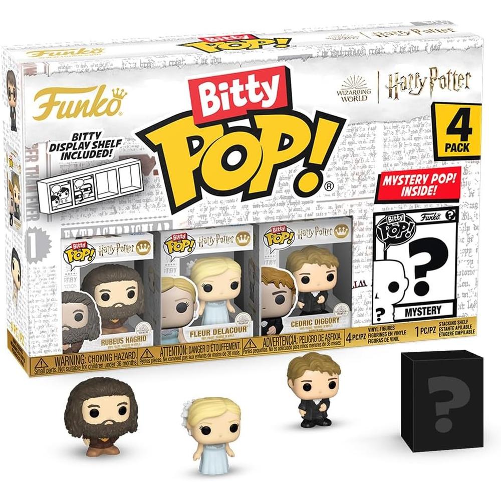 FUNKO POP | PACK DE 4 BITTY DE HARRY POTTER (RUBEUS, FLEUR, CEDRIC Y FIGURA SORPRESA) - 1