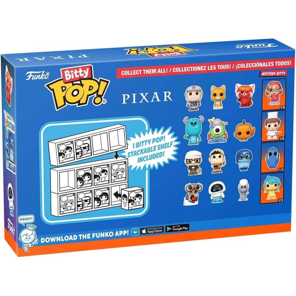 FUNKO POP | PACK DE 4 BITTY DE PIXAR (CARL, RUSSELL, TRISTEZA Y FIGURA SORPRESA) - 3
