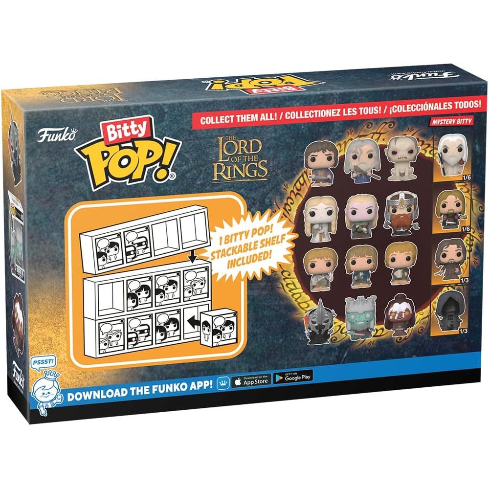 FUNKO POP | PACK 4 BITTY DE EL SEÑOR DE LOS ANILLOS (FRODO, GANDALF, GOLLUM Y FIGURA SORPRESA) - 3