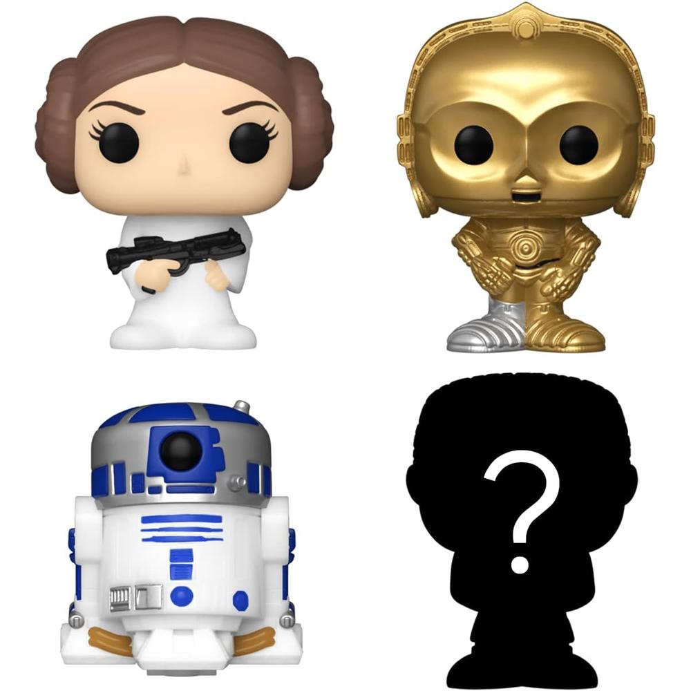 FUNKO POP | PACK DE 4 BITTY DE STAR WARS (LEIA, R2-D2, C-3PO Y FIGURA SORPRESA) - 2