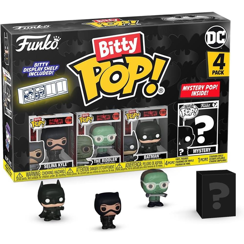 FUNKO POP | PACK DE 4 BITTY DE BATMAN (SELINA, THE RIDDLER, BATMAN Y FIGURA SORPRESA) - 1