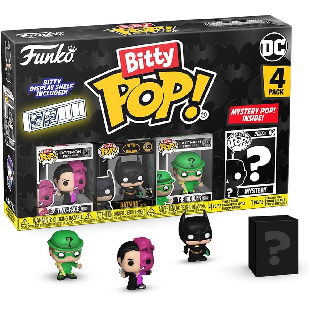 FUNKO POP | PACK DE 4 BITTY DE BATMAN (TWO-FACE, BATMAN, THE RIDDLER Y FIGURA SORPRESA) - 1
