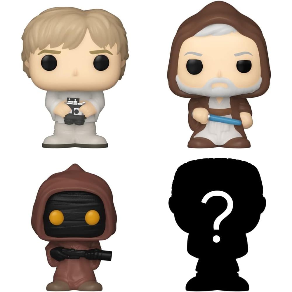 FUNKO POP | PACK DE 4 BITTY DE STAR WARS (LUKE SKYWALKER, OBI-WAN KENOBI, JAWA Y FIGURA SORPRESA) - 2