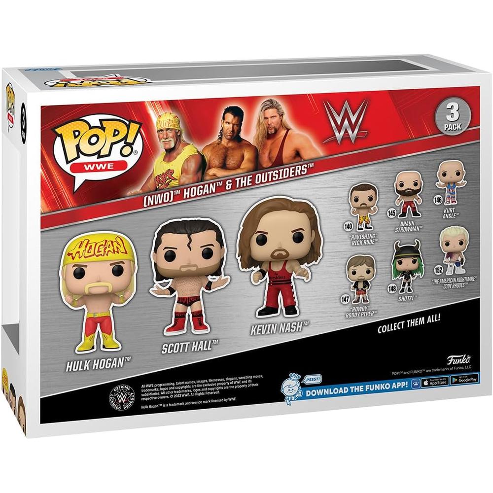 FUNKO POP | PACK DE 3 HULK HOGAN Y OUTSIDERS DE WWE - 3