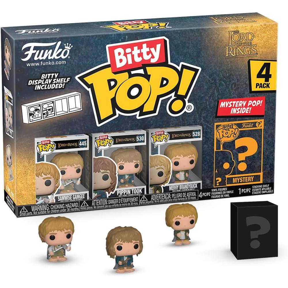 FUNKO POP | PACK DE 4 BITTY DE EL SEÑOR DE LOS ANILLOS (SAMWISE, PIPPIN, MERRY Y FIGURA SORPRESA) - 1