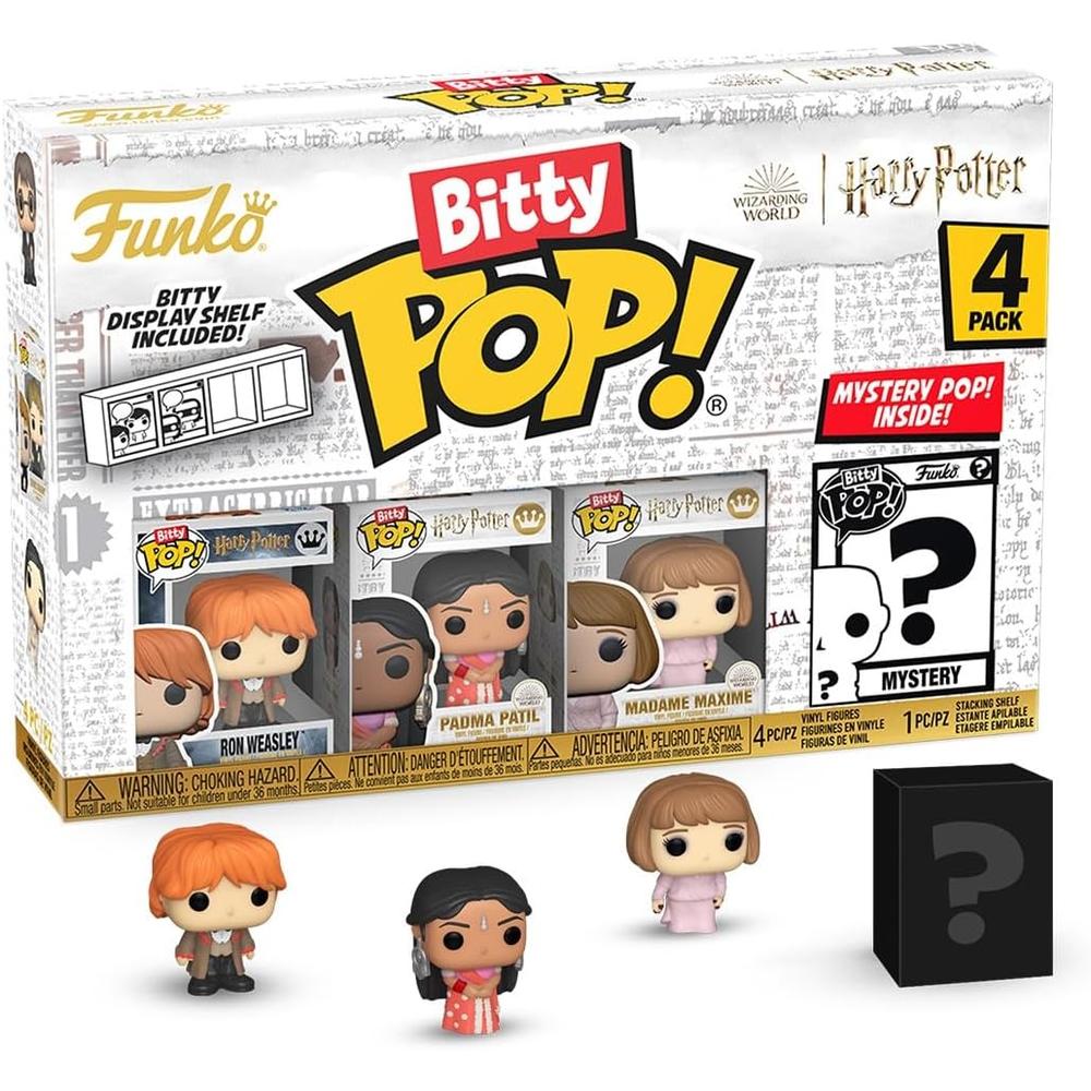 FUNKO POP | PACK DE 4 BITTY DE HARRY POTTER (RON, PADMA, MADAME Y FIGURA SORPRESA) - 1