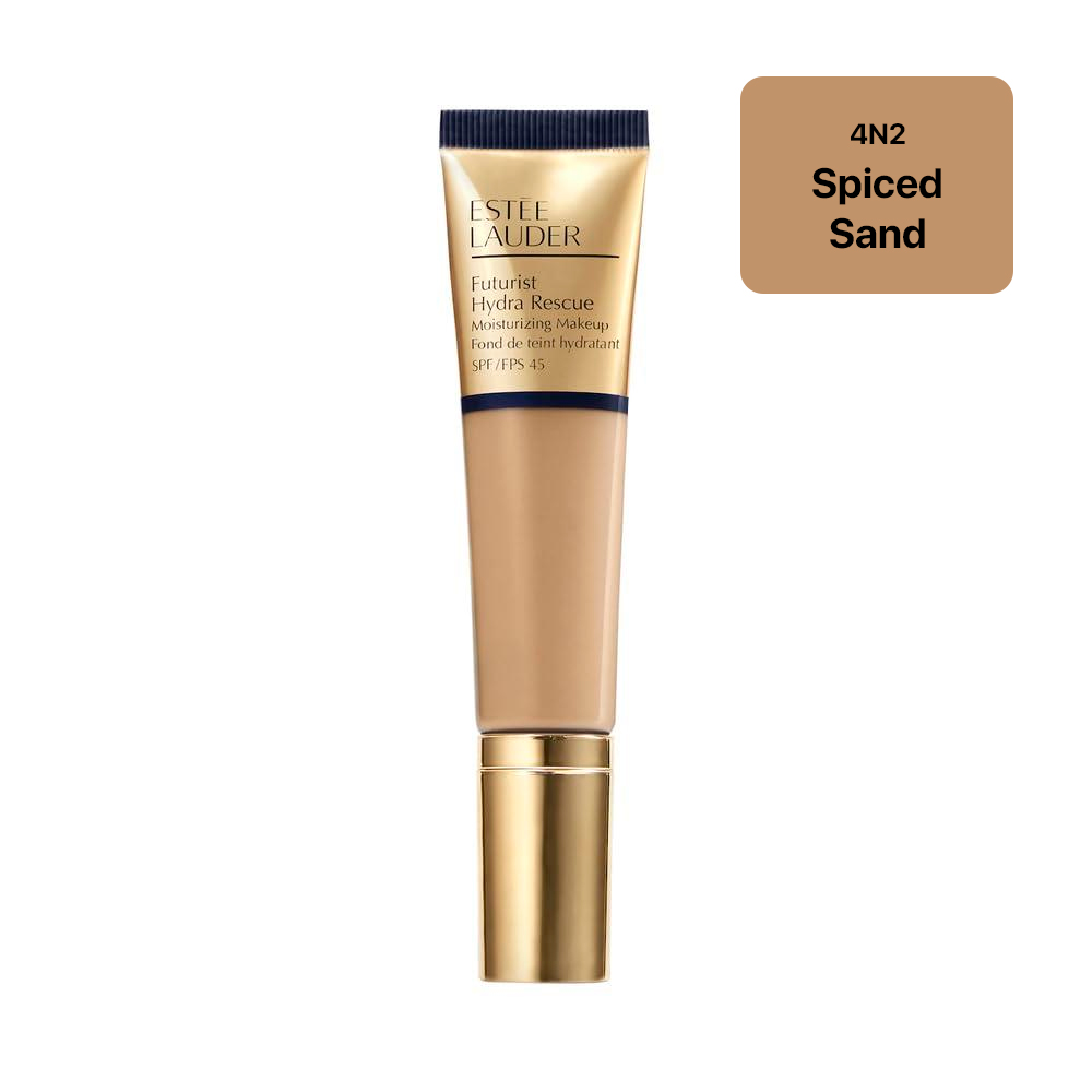 ESTÉE LAUDER FUTURIST HYDRA RESCUE – BASE LÍQUIDA SPF 45, 12H, 1.2 OZ | SPICED SAND - 1