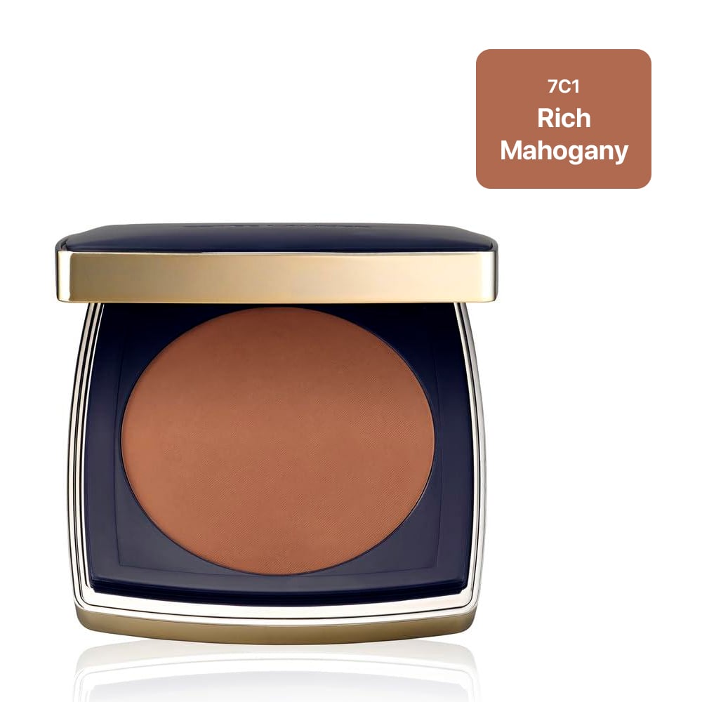 ESTÉE LAUDER DOUBLE WEAR – POLVO MATE, CONTROL DE BRILLO, 0.39 OZ | RICH MAHOGANY - 1