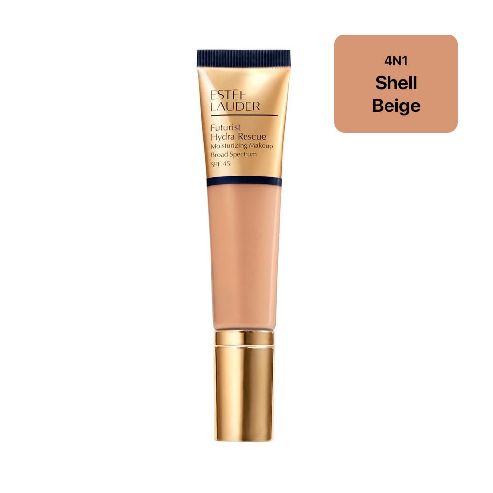 ESTÉE LAUDER FUTURIST HYDRA RESCUE – BASE HIDRATANTE SPF 45, 12H GLOW, 1.2 OZ | SHELL BEIGE - 1