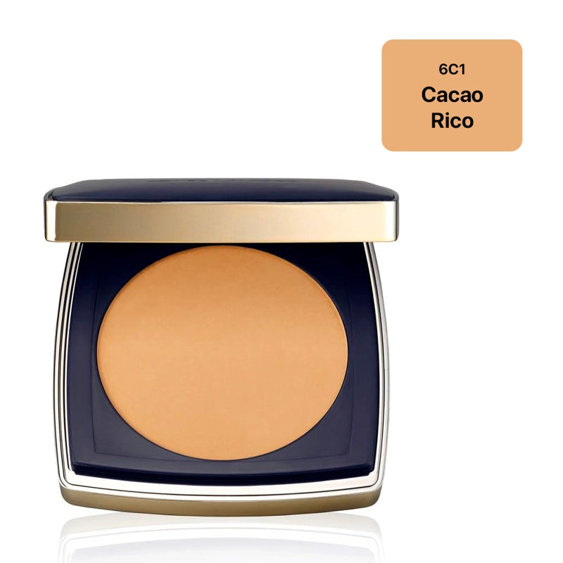 ESTÉE LAUDER DOUBLE WEAR – POLVO MATE, 0.39 OZ | CACAO RICO 6C1 - 1