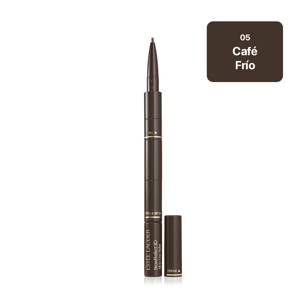 ESTÉE LAUDER BROWPERFECT – ESTILIZADOR 3D DE CEJAS CON LÁPIZ, POLVO Y CEPILLO | CAFÉ FRÍO - 1