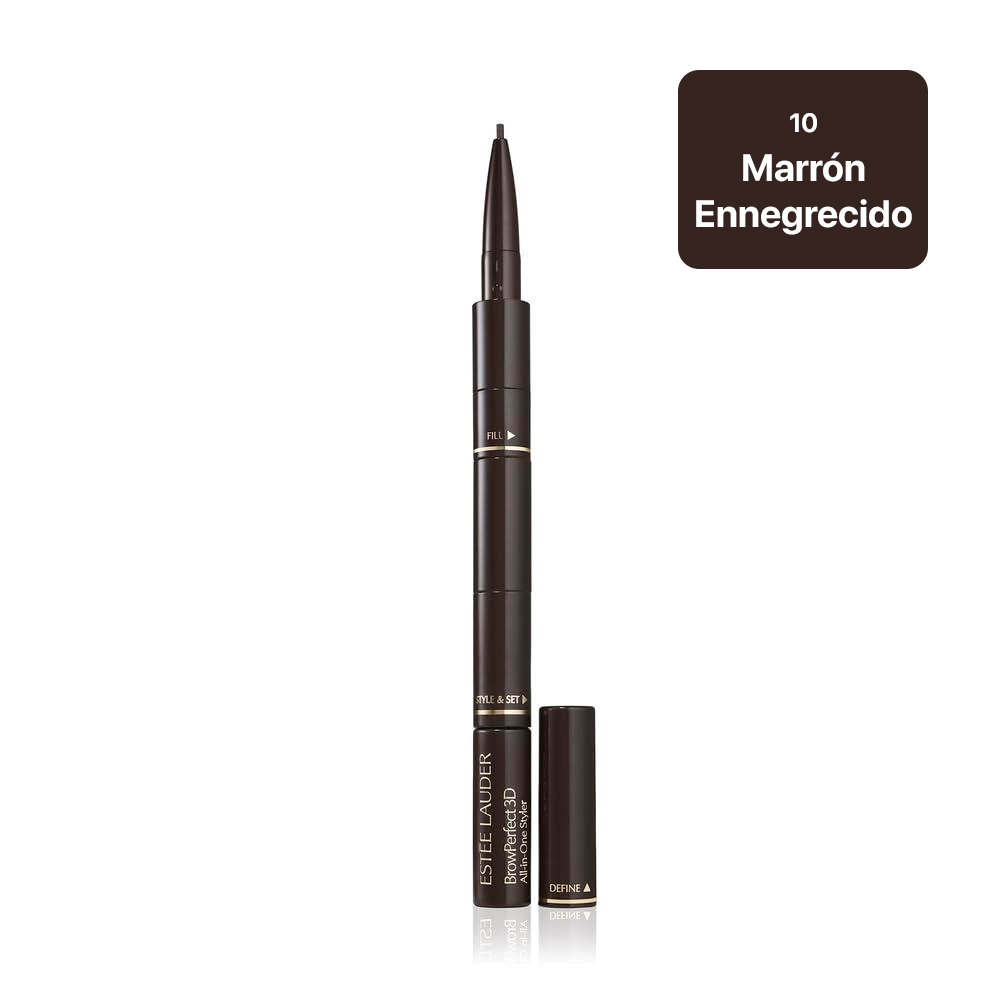 ESTÉE LAUDER BROWPERFECT – ESTILIZADOR 3D DE CEJAS CON LÁPIZ, POLVO Y CEPILLO | MARRÓN ENNEGRECIDO - 1