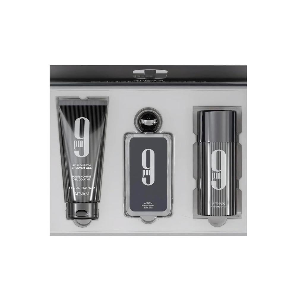 SET DE PERFUME AFNAN 9 PM EDP 3 PZS HOMBRE - 2