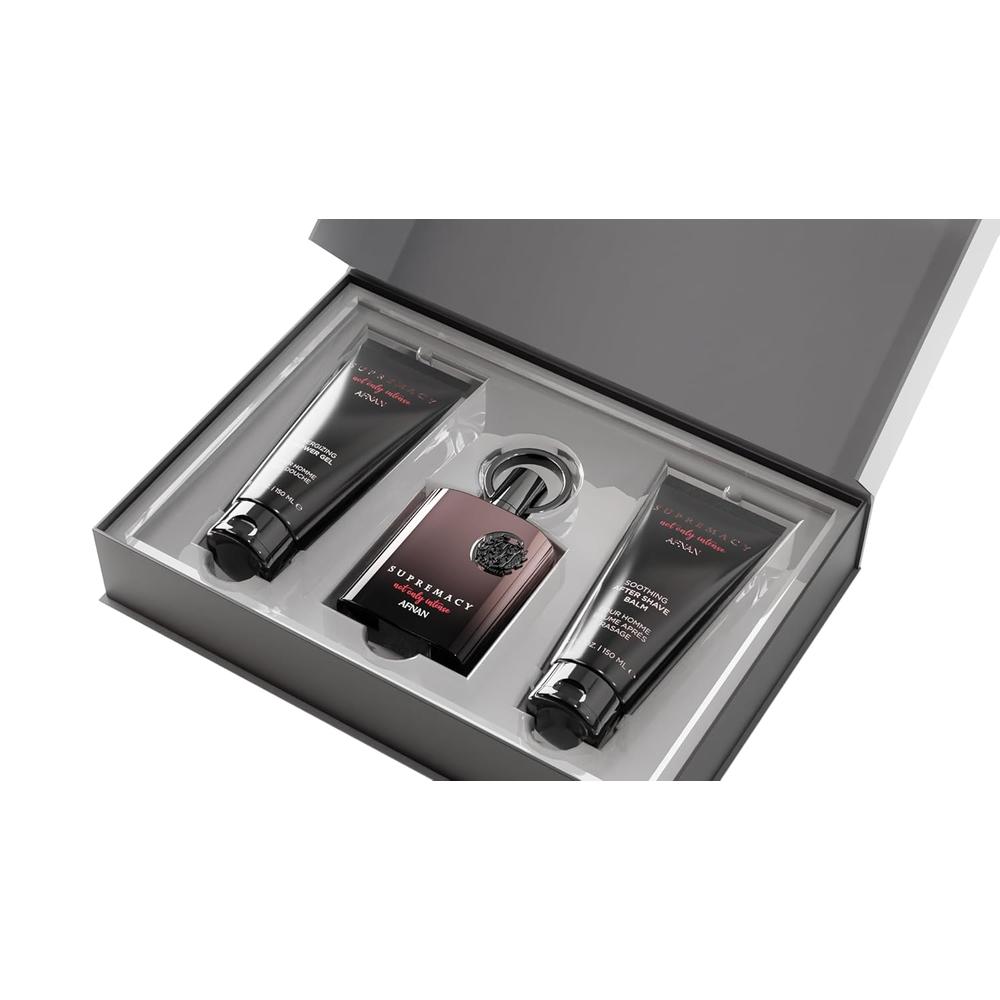 AFNAN SUPREMACY NOT ONLY INTENSE – SET DE PERFUME Y CUIDADO MASCULINO 3 PIEZAS - 3