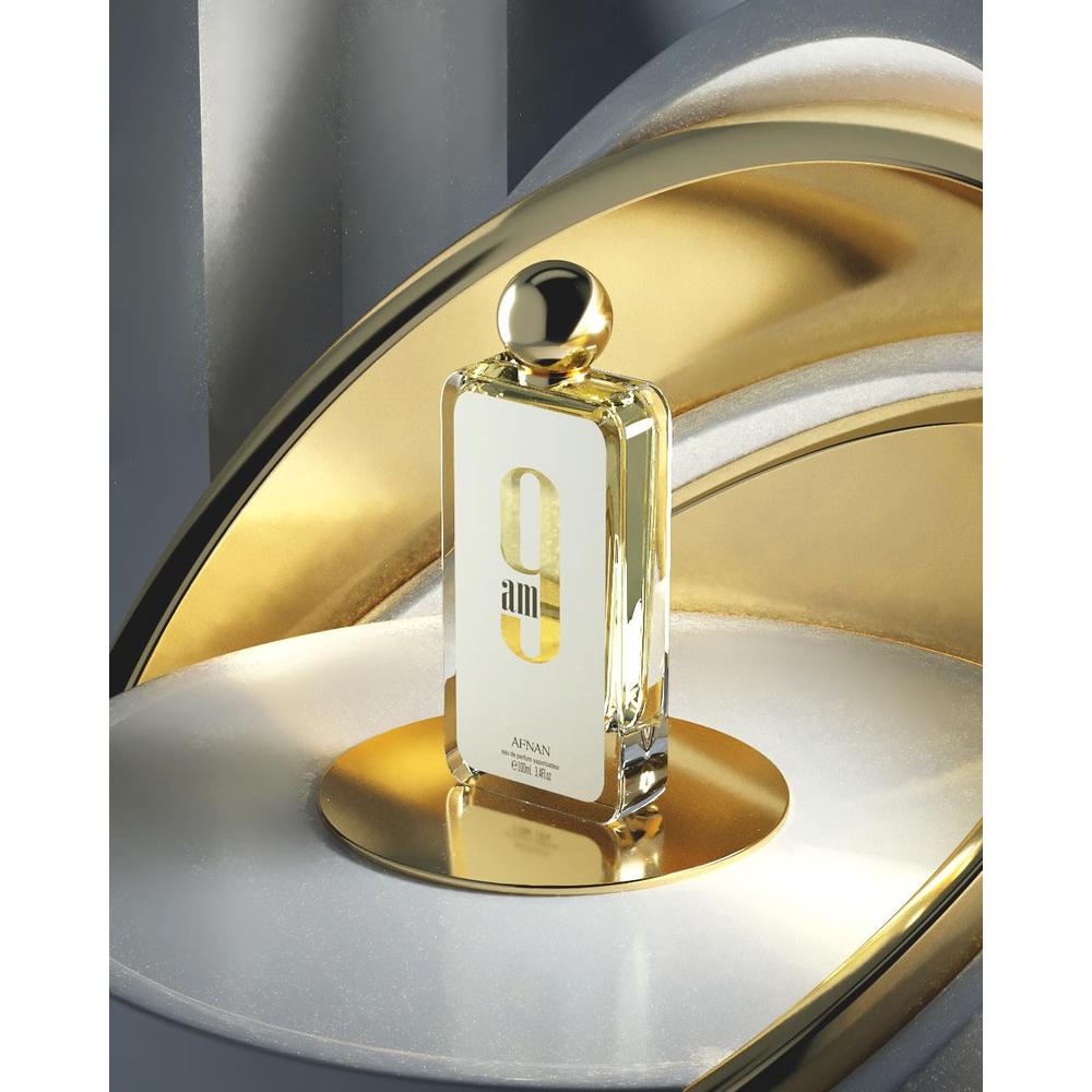 AFNAN 9 AM UNISEX POUR FEMME EAU DE PARFUM | 3.4 ONZAS - 4