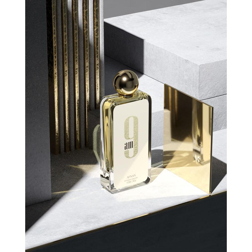 AFNAN 9 AM UNISEX POUR FEMME EAU DE PARFUM | 3.4 ONZAS - 5