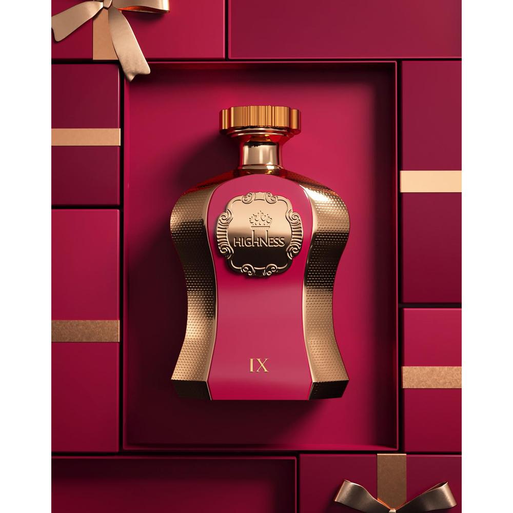 AFNAN HIGHNESS MAROON EAU DE PARFUM UNISEX DE LUJO | 3.4 ONZAS - 6