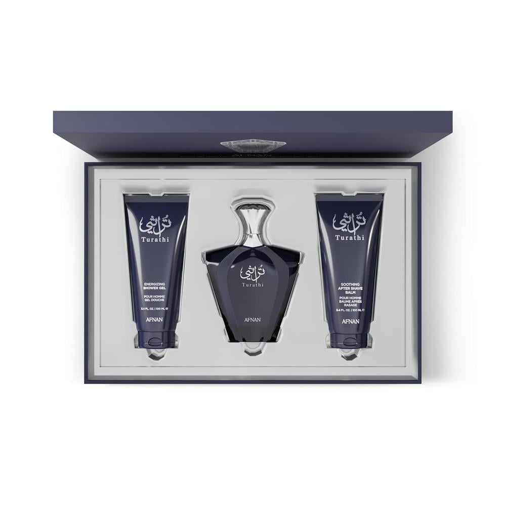 AFNAN TURATHI HOMME BLUE – SET DE PERFUME Y CUIDADO MASCULINO 3 PIEZAS - 2