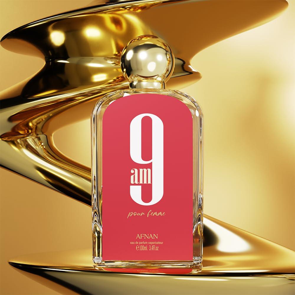 AFNAN 9 AM MUJER POUR FEMME EAU DE PARFUM | 3.4 ONZAS - 5