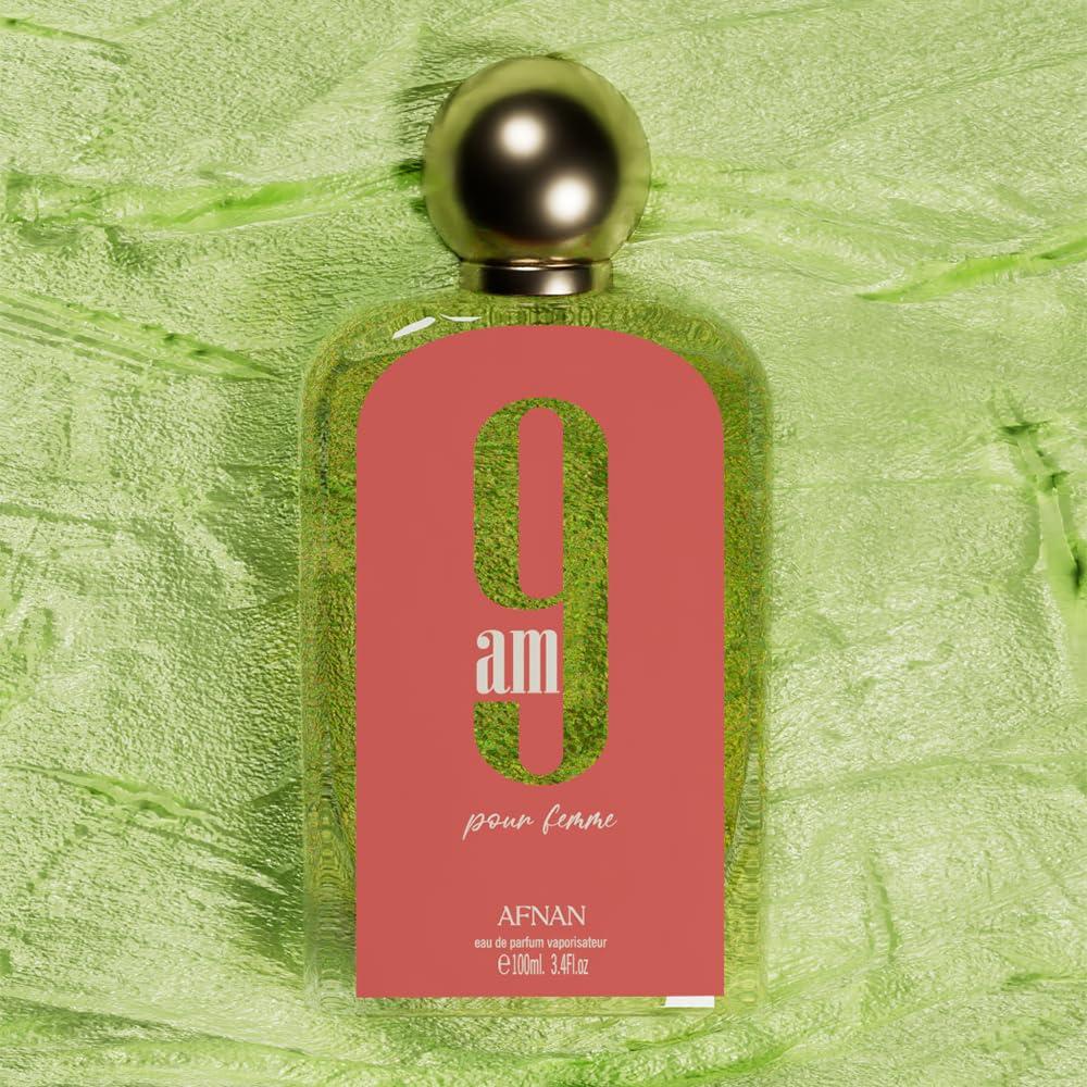 AFNAN 9 AM MUJER POUR FEMME EAU DE PARFUM | 3.4 ONZAS - 6