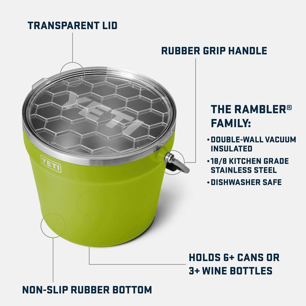 YETI COOLER CUBETA PARA BEBIDAS | VERDE LIMÓN - 2