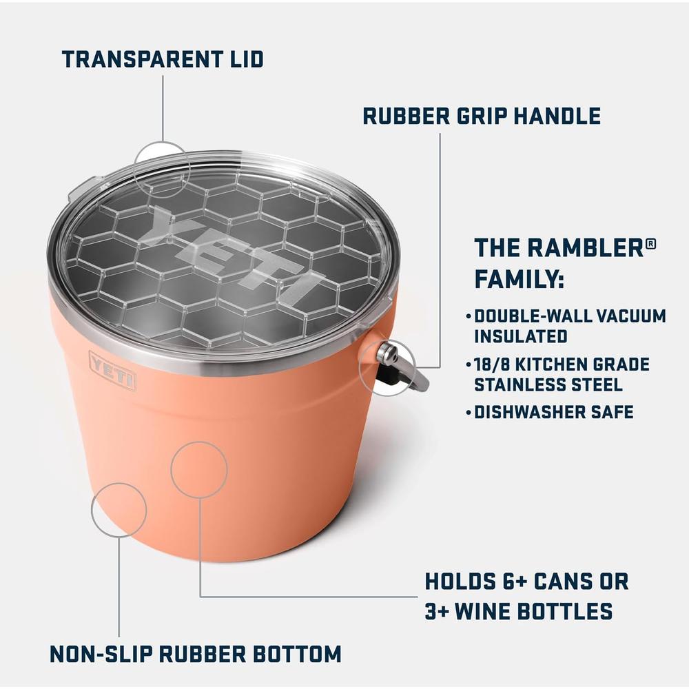 YETI COOLER CUBETA PARA BEBIDAS | MELOCOTÓN - 2