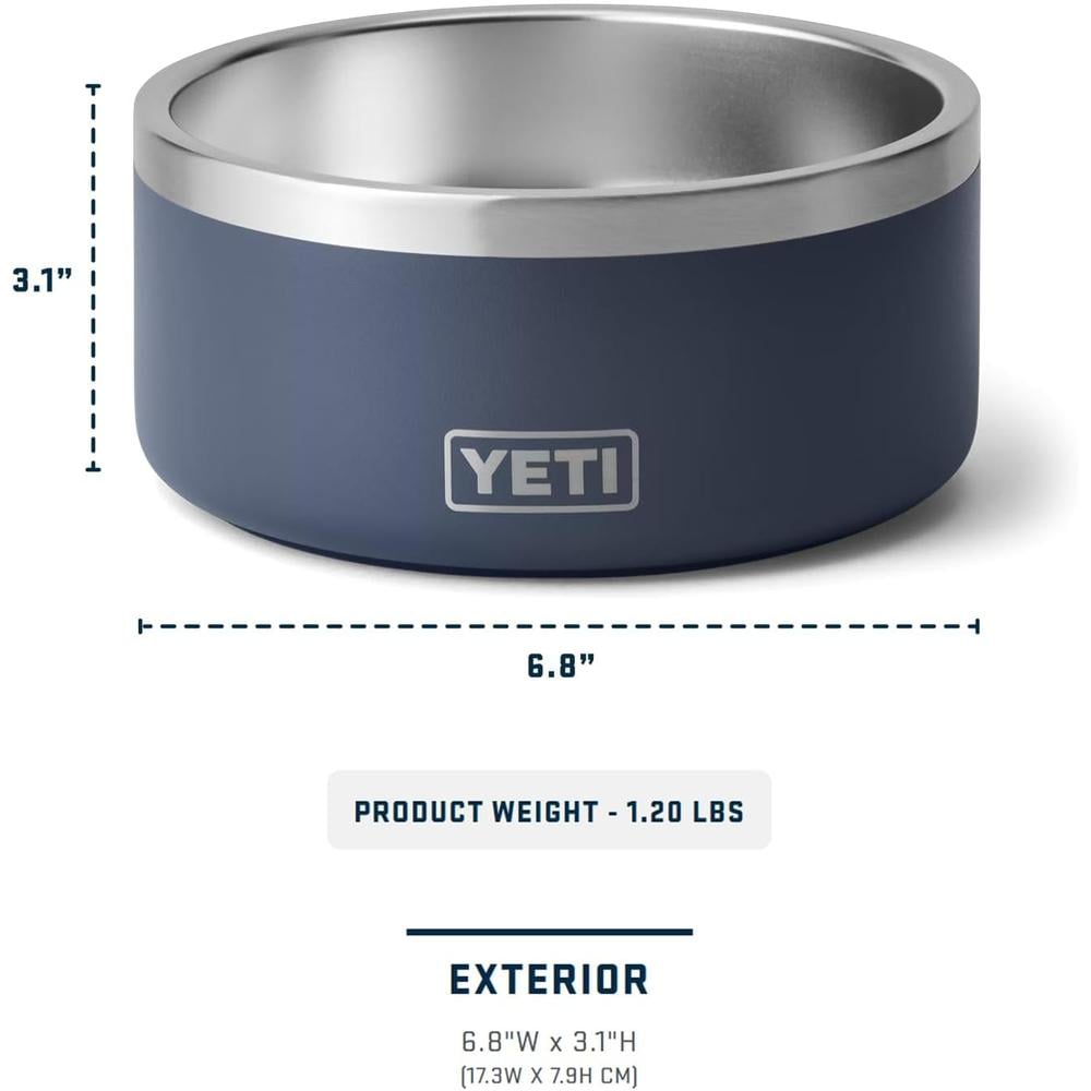 YETI BOOMER 4 TAZÓN DE ACERO INOXIDABLE PARA PERRO DE 32 OZ | ROJO - 4