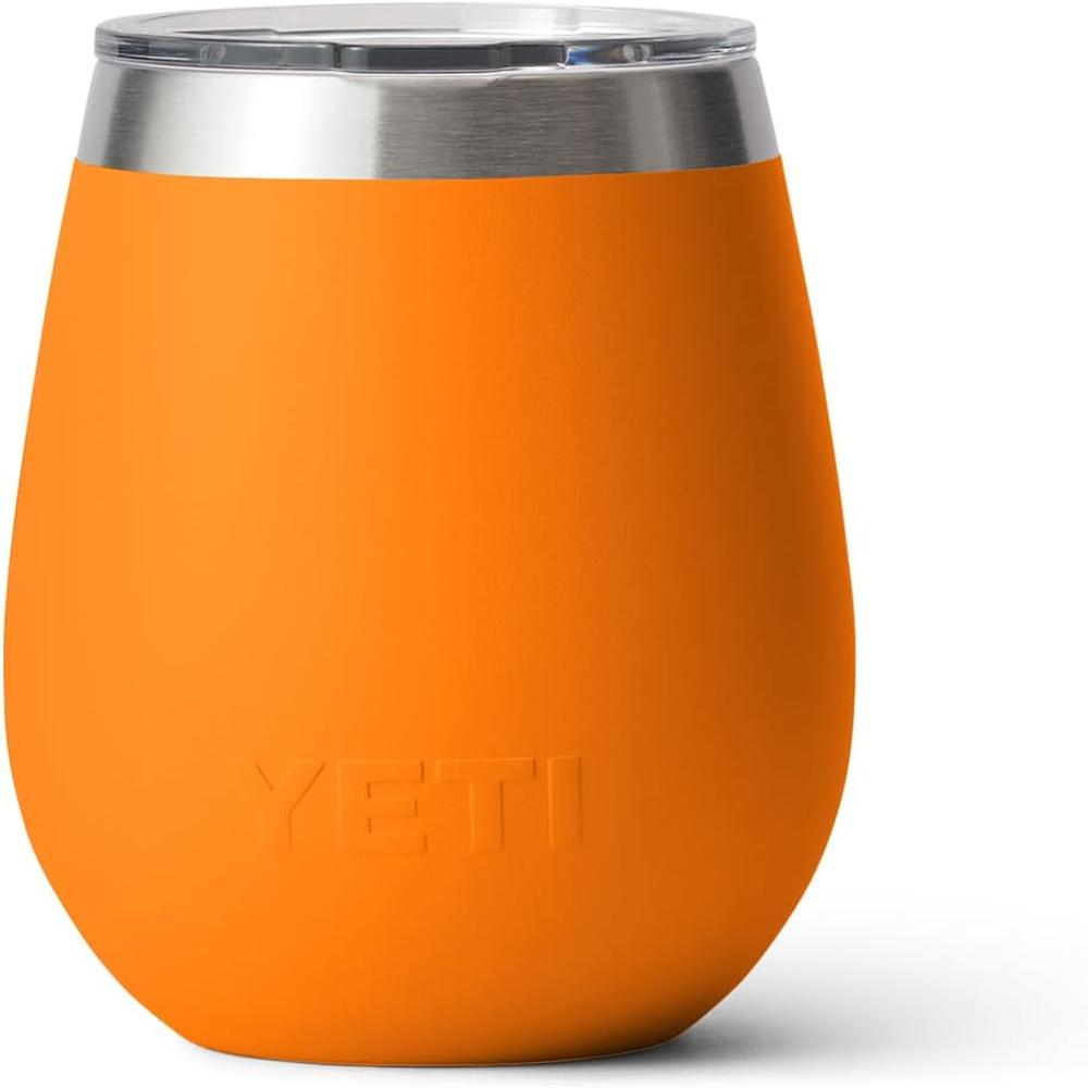 YETI RAMBLER VASO DE VINO DE 10 OZ DE ACERO INOXIDABLE CON TAPA MAGSLIDER | NARANJA - 5
