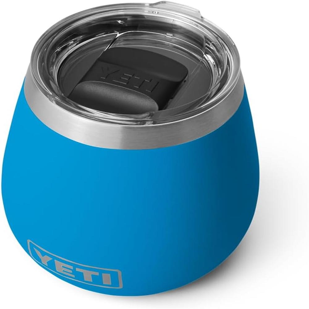 YETI RAMBLER VASO DE VINO DE 10 OZ DE ACERO INOXIDABLE CON TAPA MAGSLIDER | AZUL - 1