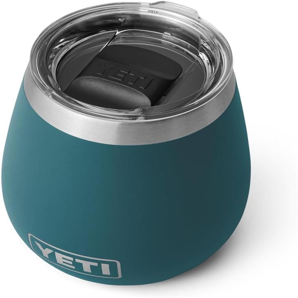 YETI RAMBLER VASO DE VINO DE 10 OZ DE ACERO INOXIDABLE CON TAPA MAGSLIDER | VERDE JADE - 1