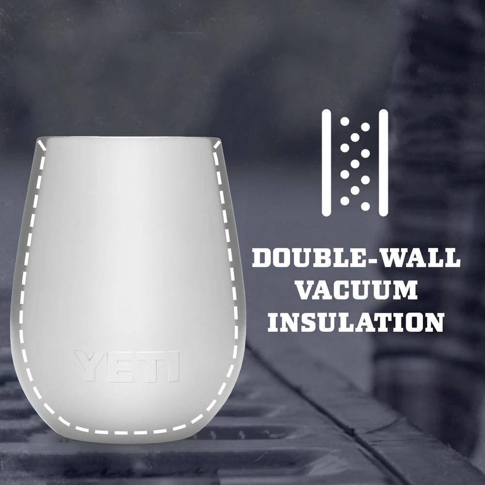 YETI RAMBLER VASO DE VINO DE 10 OZ DE ACERO INOXIDABLE CON TAPA MAGSLIDER | VERDE JADE - 4