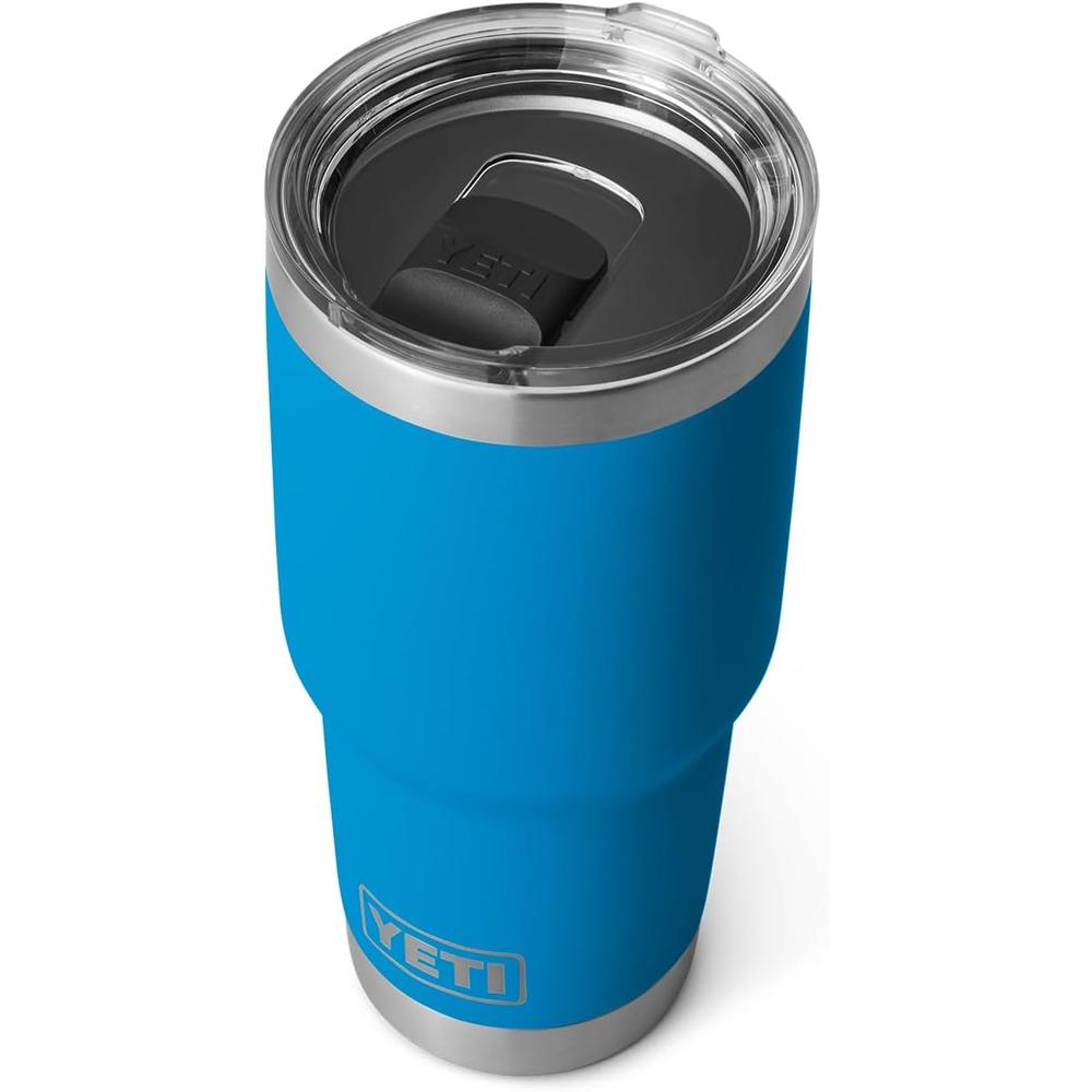 YETI RAMBLER VASO DE 30 OZ DE ACERO INOXIDABLE Y TAPA MAGSLIDER | AZUL - 1