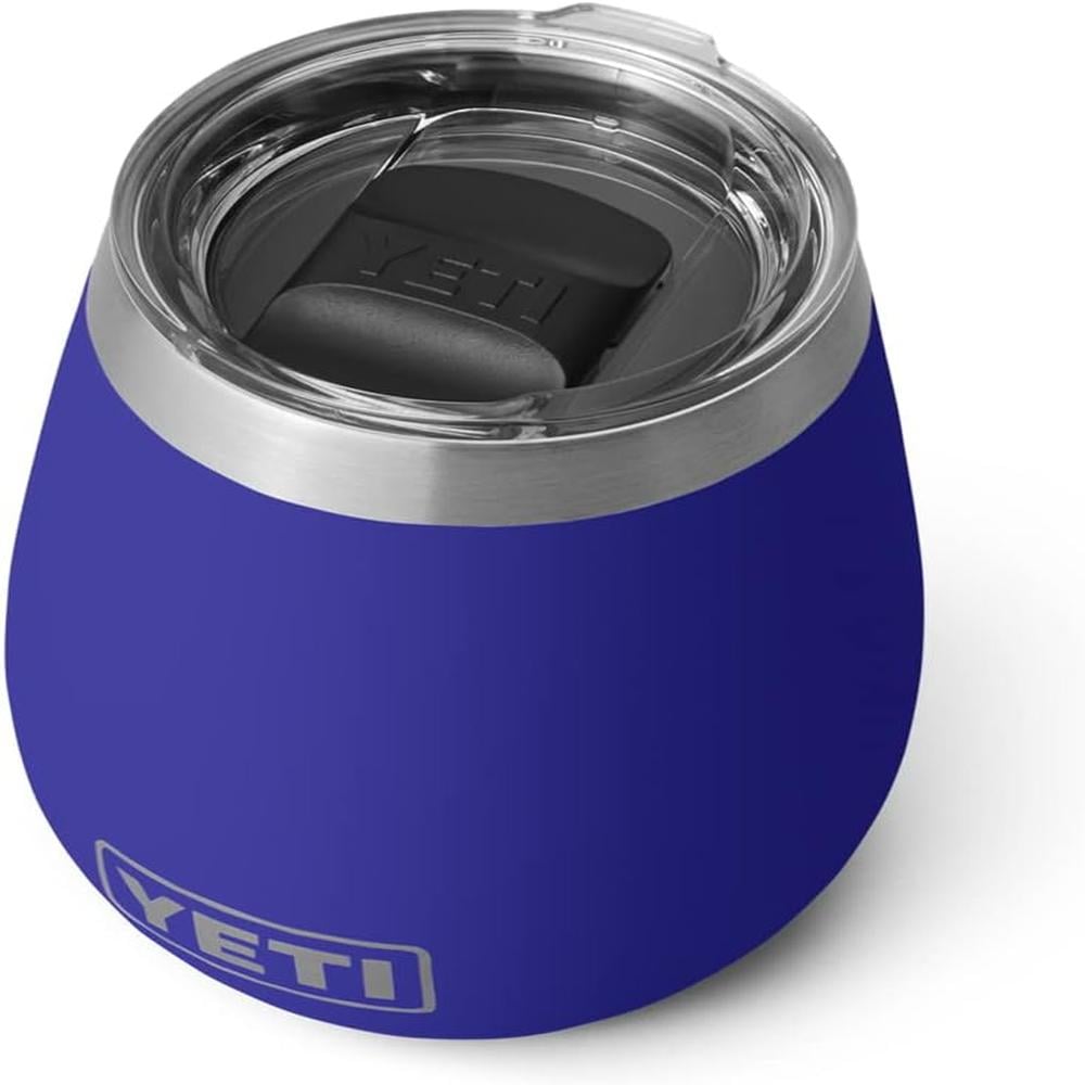 YETI RAMBLER VASO DE VINO DE 10 OZ DE ACERO INOXIDABLE CON TAPA MAGSLIDER | AZUL OSCURO - 1