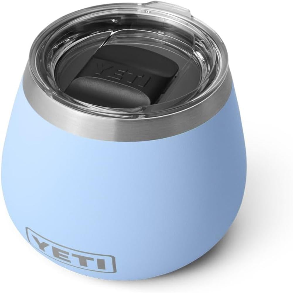 YETI RAMBLER VASO DE VINO DE 10 OZ DE ACERO INOXIDABLE CON TAPA MAGSLIDER | CELESTE - 1