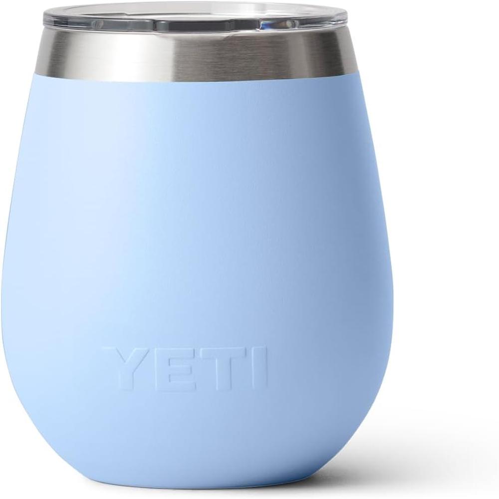 YETI RAMBLER VASO DE VINO DE 10 OZ DE ACERO INOXIDABLE CON TAPA MAGSLIDER | CELESTE - 5
